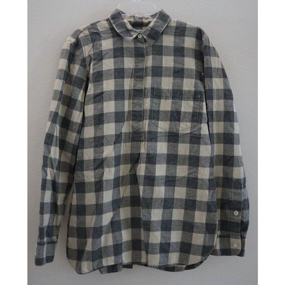 Madewell Women's Sz S Buffalo Check Classic Ex-boyfriend Button-Back Shirt $78 - Picture 1 of 7
